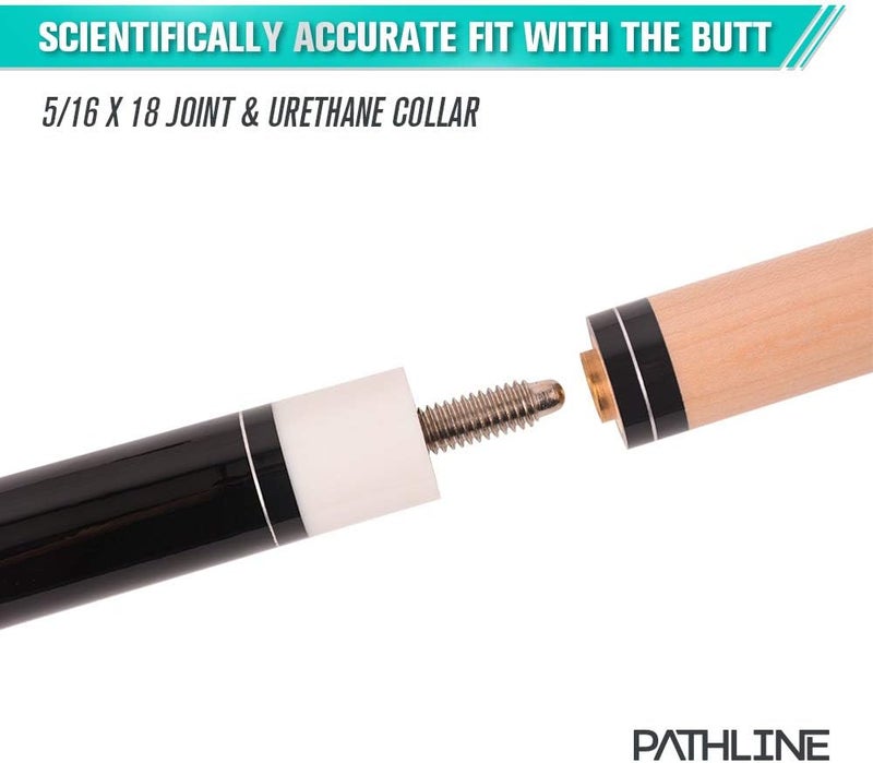 Pathline Pool Cue Stick - 58 inch Canadian Maple Billiard Pool Stick (Multicolour, 18oz, 19oz, 20oz, 21oz) - Image 5